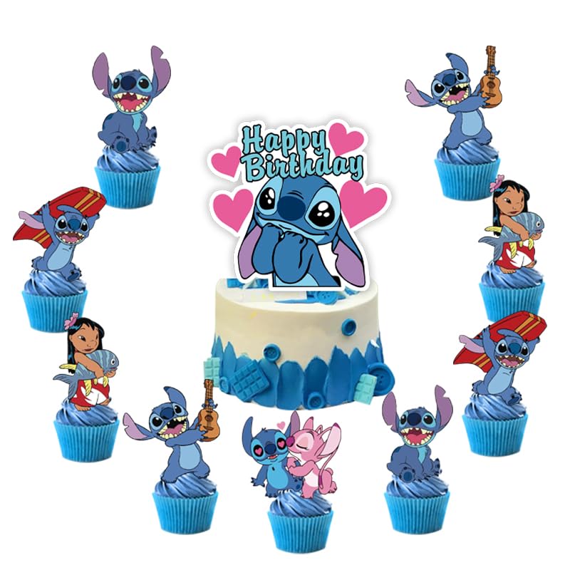25PCS Cake Toppers Cupcake Toppers Cake Decorations Birthday Party Supplies Decorations (4)