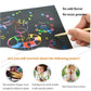 Yibeishu Scratch Art Set, 56-Piece, Black Paper Sheets Notes Cards Boards and Doodle Pads, 7.2 x 5 Inches, Kids Crafts Projects Kit
