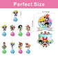 25Pcs Power Girls Cake Decorations with 24pcs Cupcake Toppers, 1pcs Cake Topper for Girls Birthday Party Supplies