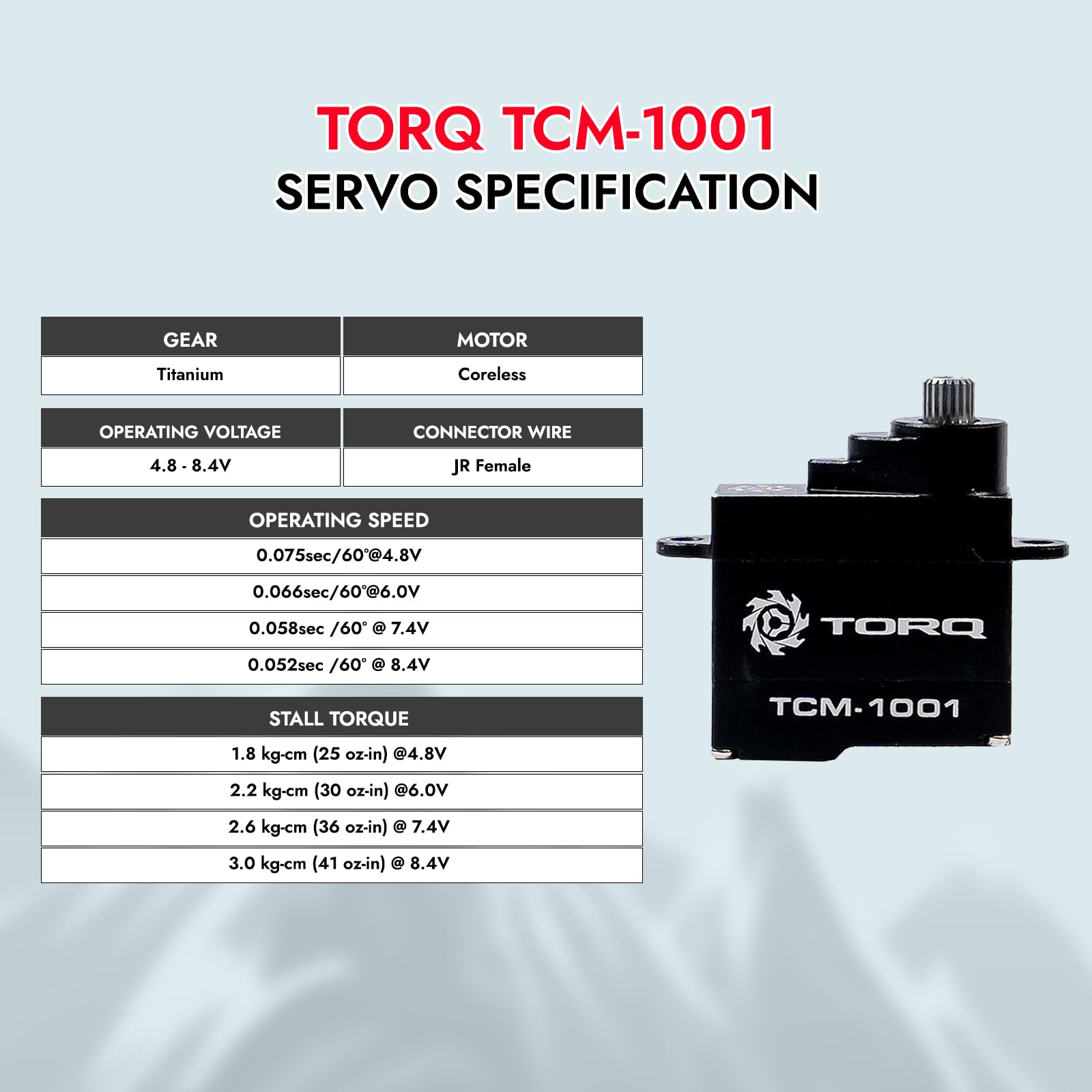 Helidirect TORQ Servo Coreless Micro Servo for Losi Micro B Upgrades Mini Z 1/27 1/28 RC Cars Brushed Mini RC Buggy 1/24 Scale Accessories High Torque