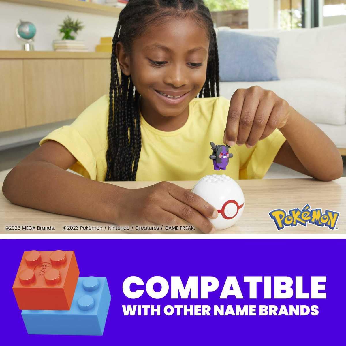MEGA Pokémon Collectible Morpeko Pokeball Building Toy for Kids Ages 6 and Up