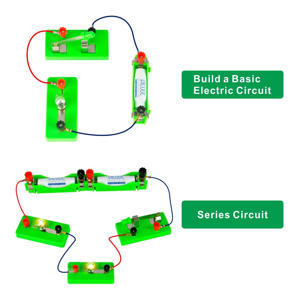 OSOYOO Electricity Circuit Learning Kit for Science Study,Series Circuit Parallel Circuit, Physics Experiments Learning Tool