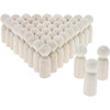Bright Creations Peg People Kit - 1.77 in Height x 0.6 in Diameter, 50 Pack - Unfinished Smooth Wood for Crafts & Custom Painting - for DIY Projects