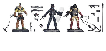 G.I. Joe, 50th Anniversary, Rock Rampage Action Figure Set [Alpine, Shock Trooper, and Rock Viper], 3.75 Inches