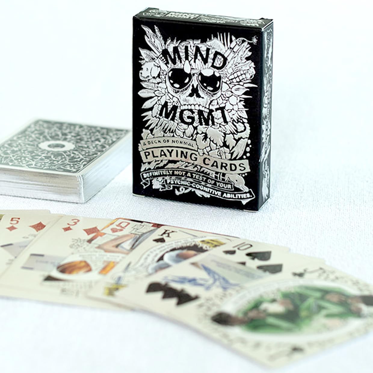 Mind MGMT Playing Cards by Off The Page Games | 52-Card Deck with Unique Abilities | Matt Kindt Art | Compatible with Mind MGMT Board Game