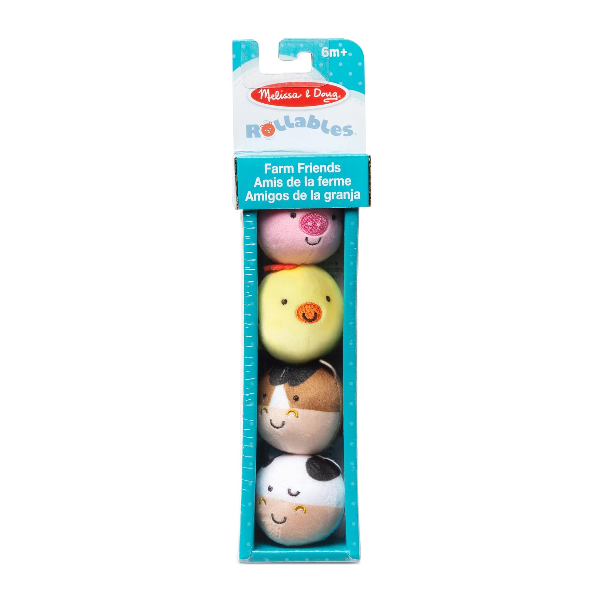 Melissa & Doug Rollables Farm Friends Infant and Toddler Toy (4 Pieces)