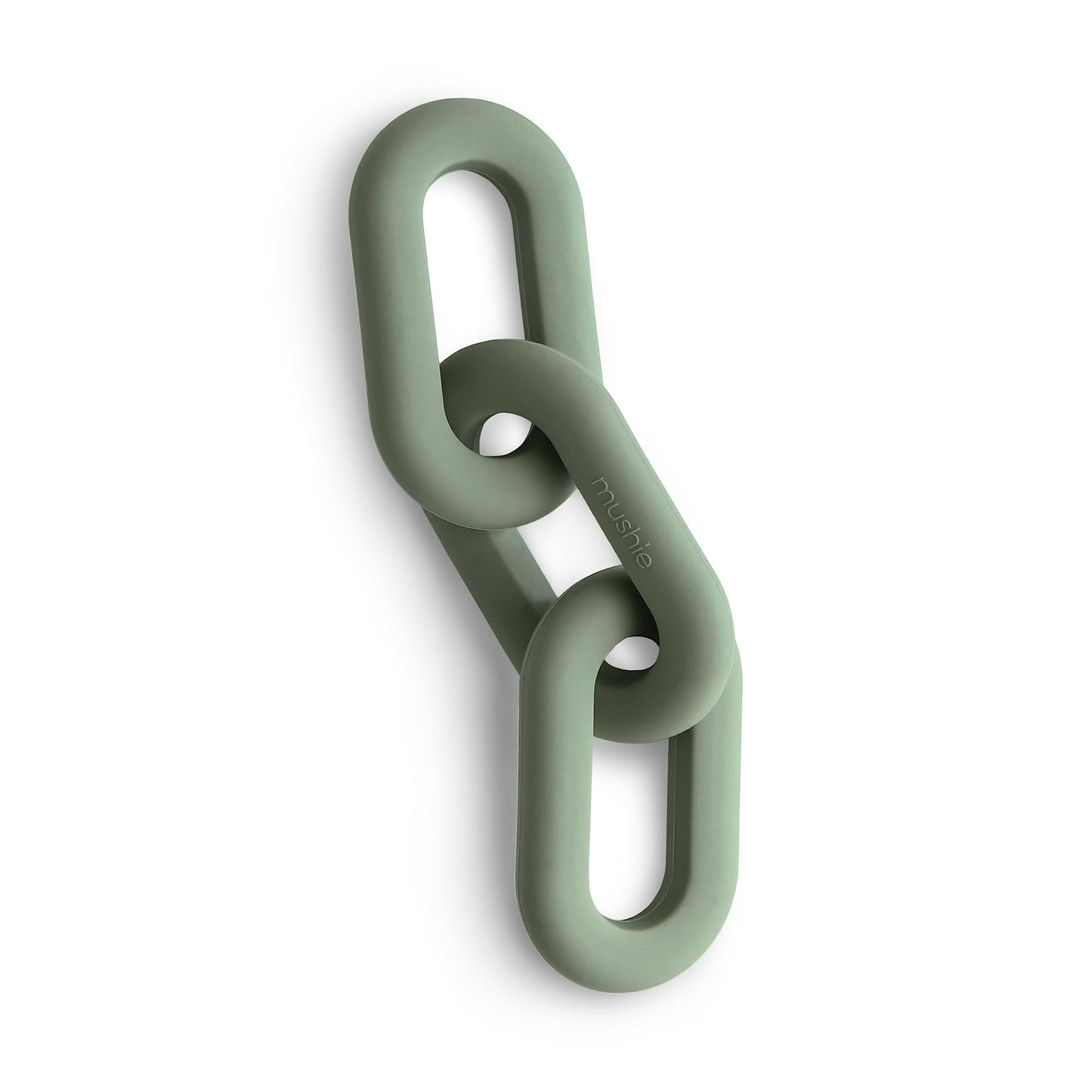 mushie Silicone Baby Links Teether Toy (Dried Thyme)