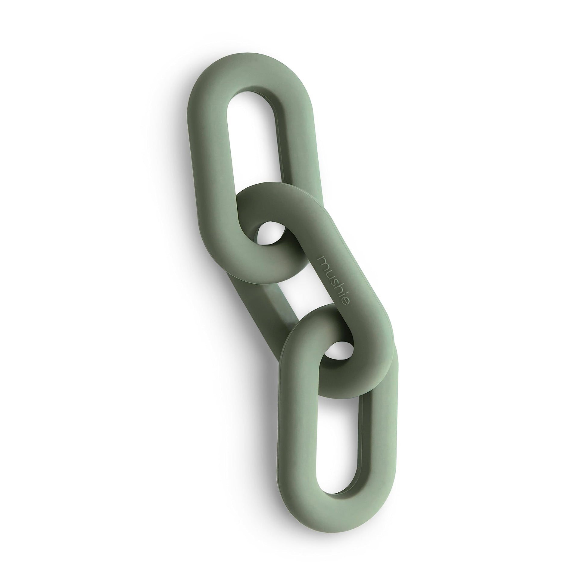 mushie Silicone Baby Links Teether Toy (Dried Thyme)