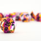 FanRoll 16mm Pride Sharp Edge Silicone Rubber Polyhedral Dice Set: Lesbian