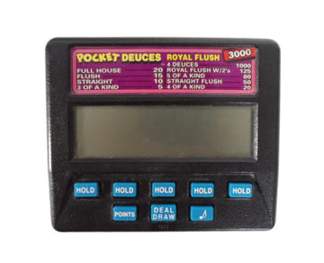 Pocket Deuces ROYAL FLUSH 3000 Radica Electronic Handheld Poker Model 1315