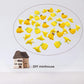 100 Pcs 1/12 Scale Mini Bananas, Miniature Artificial Bananas, Resin Banana, Lifelike Yellow Bananas, Fake Simulated Banana, Miniature Fruit for Mini