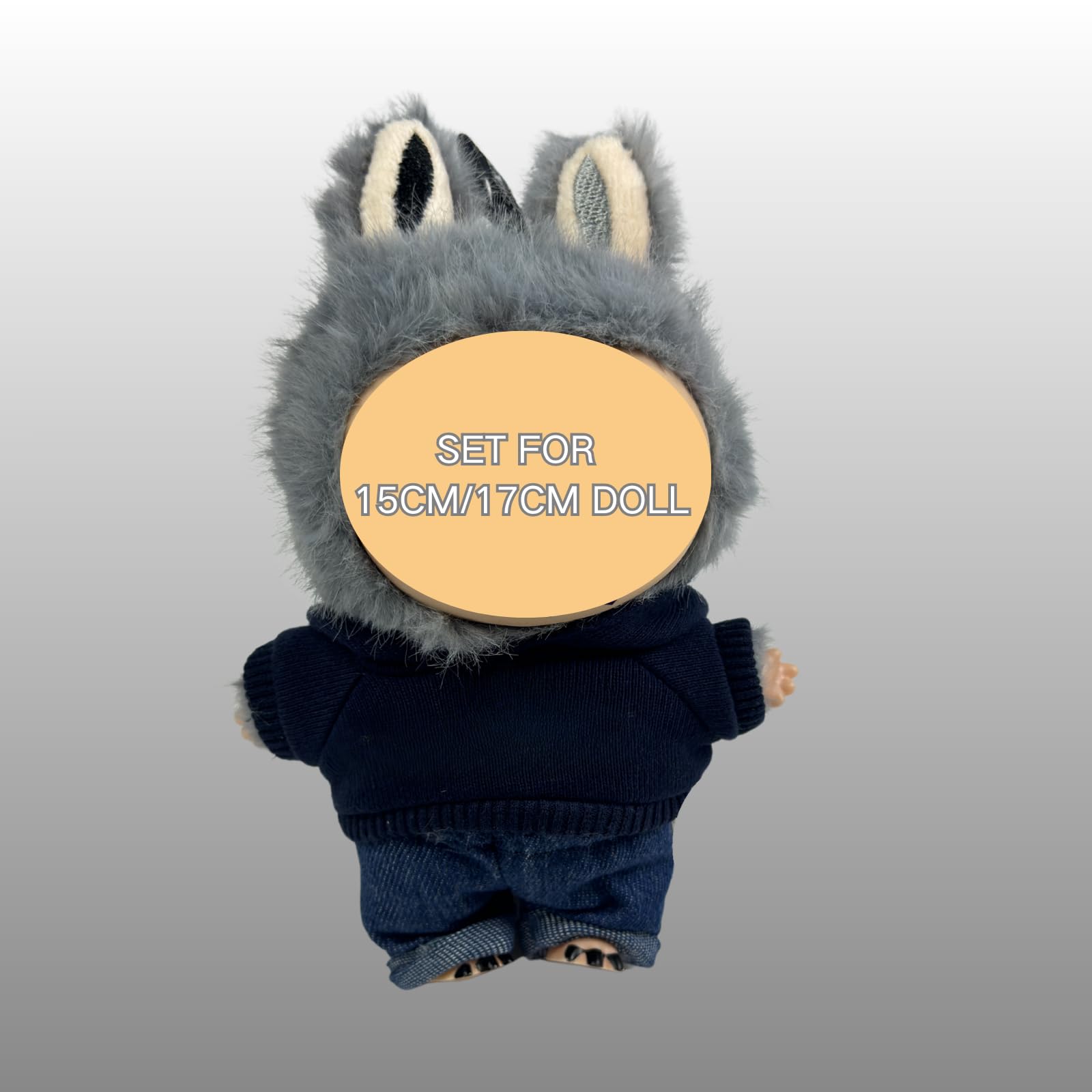 SunOutDeeal Clothes for Labubu((Doll Not Included)?Trendy Clothing & Accessory Sets for Labubu 15cm/17cm Doll ?Cute Clothe for Labubu Dress up Unique