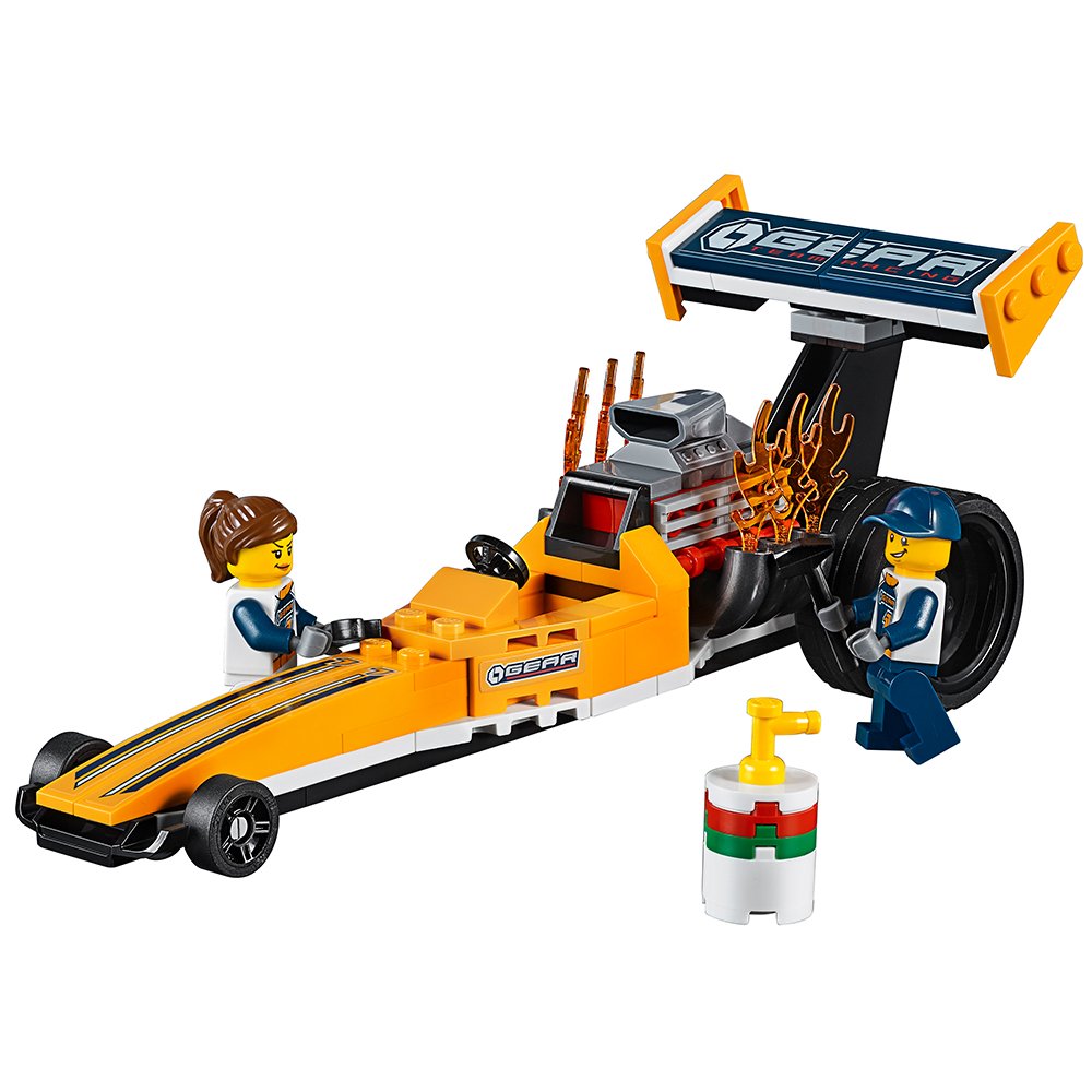 LEGO City Great Vehicles Dragster Transporter 60151