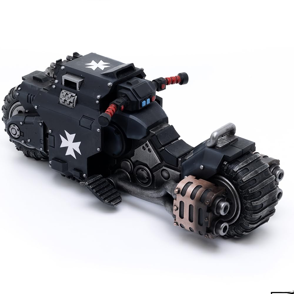 JOYTOY Action Figure 1/18 Warhammer 40,000 Space Marines Black Templars Outriders Collection Model Birthday Gifts