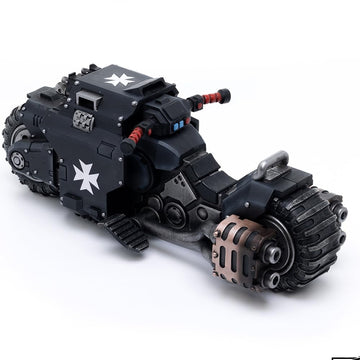 JOYTOY Action Figure 1/18 Warhammer 40,000 Space Marines Black Templars Outriders Collection Model Birthday Gifts
