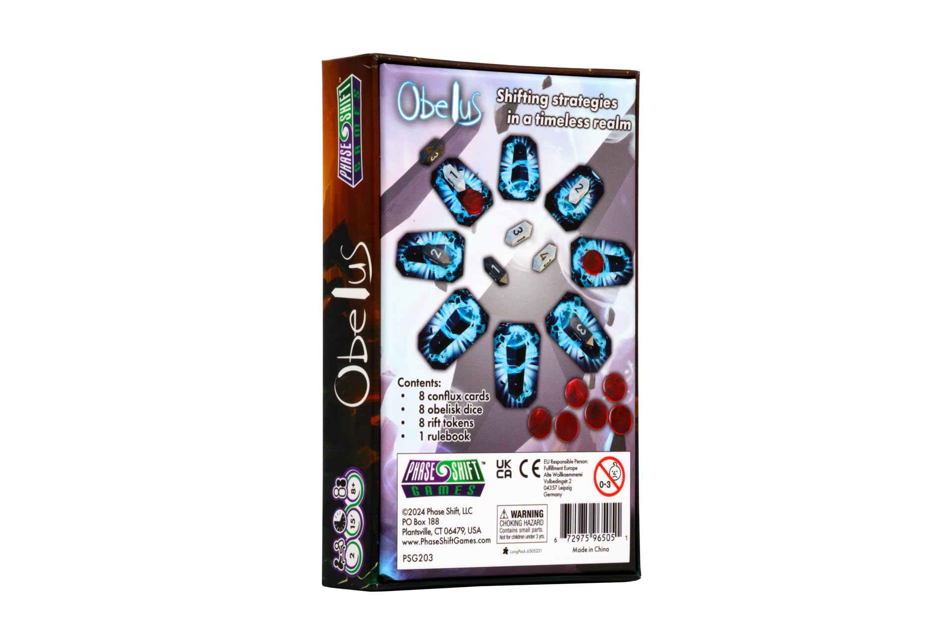 Obelus by Phase Shift Games, 2-Player Abstract Strategy Board Game