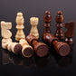 ziphia Wooden Chess Pieces Only, 32 Pieses Standard Tournamen Staunton Wood Chessmen - 3.05 Inch King / Storage Bag / Gift Package Replacement