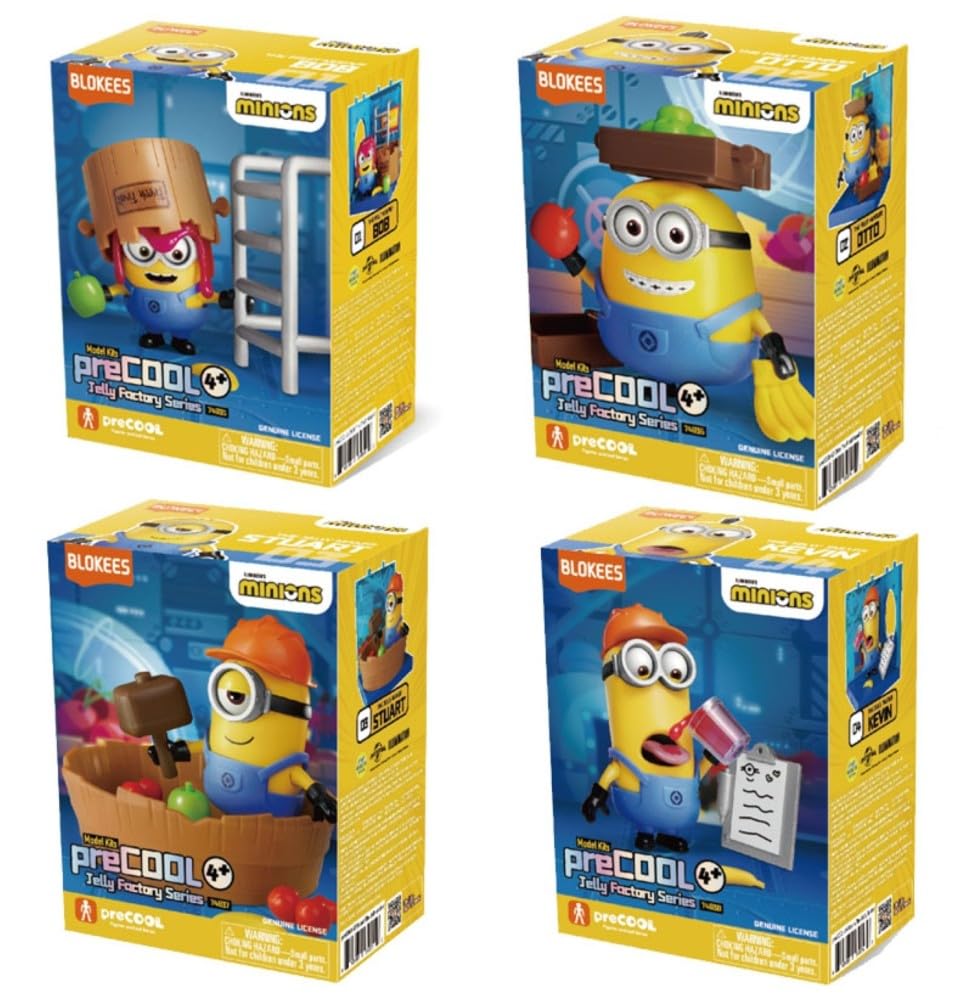 BLOKEES - Minions - PreCool - Series 1: Jelly Factory Model Kit Display
