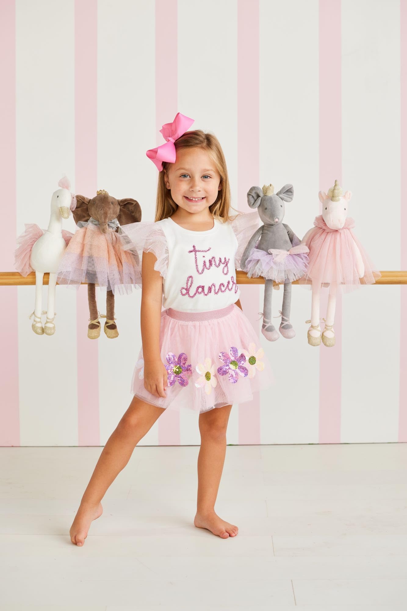 Mud Pie Swan Velvet Princess Plush