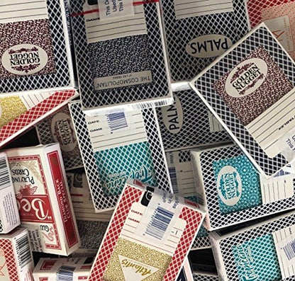 JUSTMIKEO 4 Random Las Vegas Casino Used Playing Cards Deck