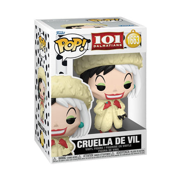 Funko Pop! Disney: 101 Dalmatians - Cruella De Vil - 1/6 Odds for Rare Chase Variant - Collectable Vinyl Figure - Gift Idea - Official Merchandise