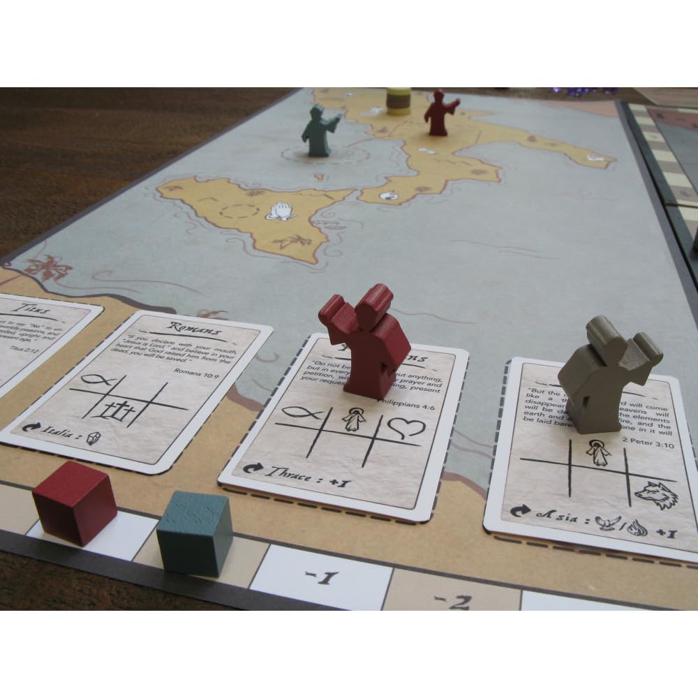 Cobblestone Games: The Acts: Letters from Rome - Expansion, Christian Themed Family Board Game, Set Collection, Ages 14+, 2-4 Players, 120 Min
