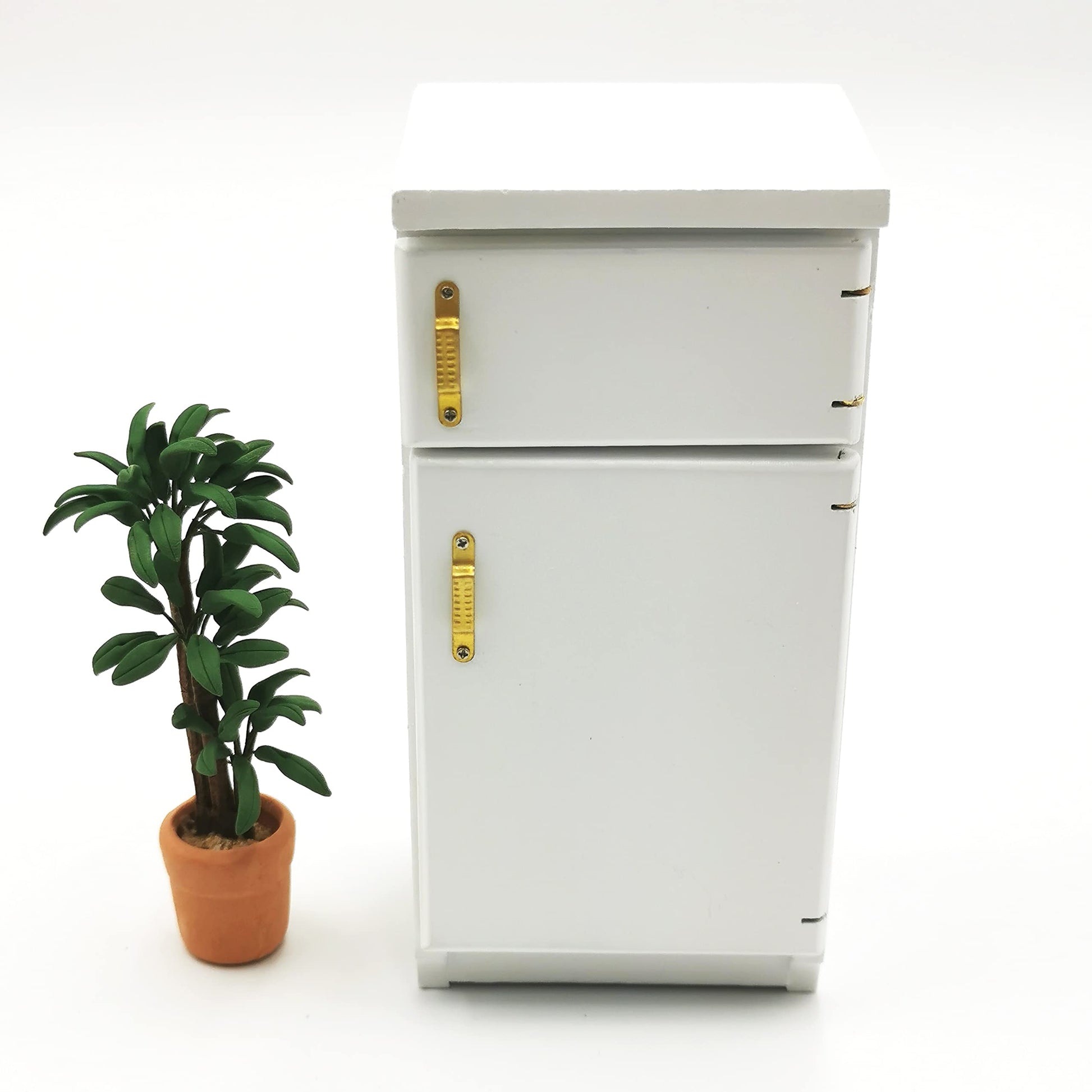 SXFSE Dollhouse Decoration Accessories,Mini Dollhouse Furniture Refrigerator Miniature Living Room Pretend Play Model