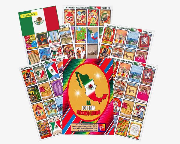 MI ARTE PRODUCTIONS Loteria Mexican Card Game - Learn Mexican History & Culture - Fun and Educational for Kids and Families - Great for School