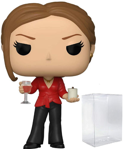 Funko Pop! TV: The Office - Jan Levinson with Wine & Candle Vinyl Figure (Bundled with Compatible Pop Box Protector Case), Multicolored, 3.75 inch