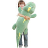 Tianmihou 32 Inch Giant Dinosaur Plush Body Pillow, Cute Long Dinosaur Stuffed Animal, Large Soft Big Dinosaur Plushies Toy, Gifts for Kids Boys Girls