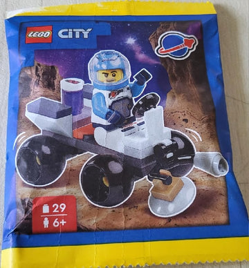 LEGO City: Space Astronaut Minifigure with Moon Rover