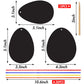 Koogel Easter Egg Scratch Art Set, 36 PCS Rainbow Scratch Art Mini Notes with Colorful Ribbon and Wooden Stick Crafts for Kids Party Favor Easter
