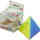 QIYI Jelly Pyramid Speed Cube 3X3 Transparent Triangle Magic Cube Puzzle