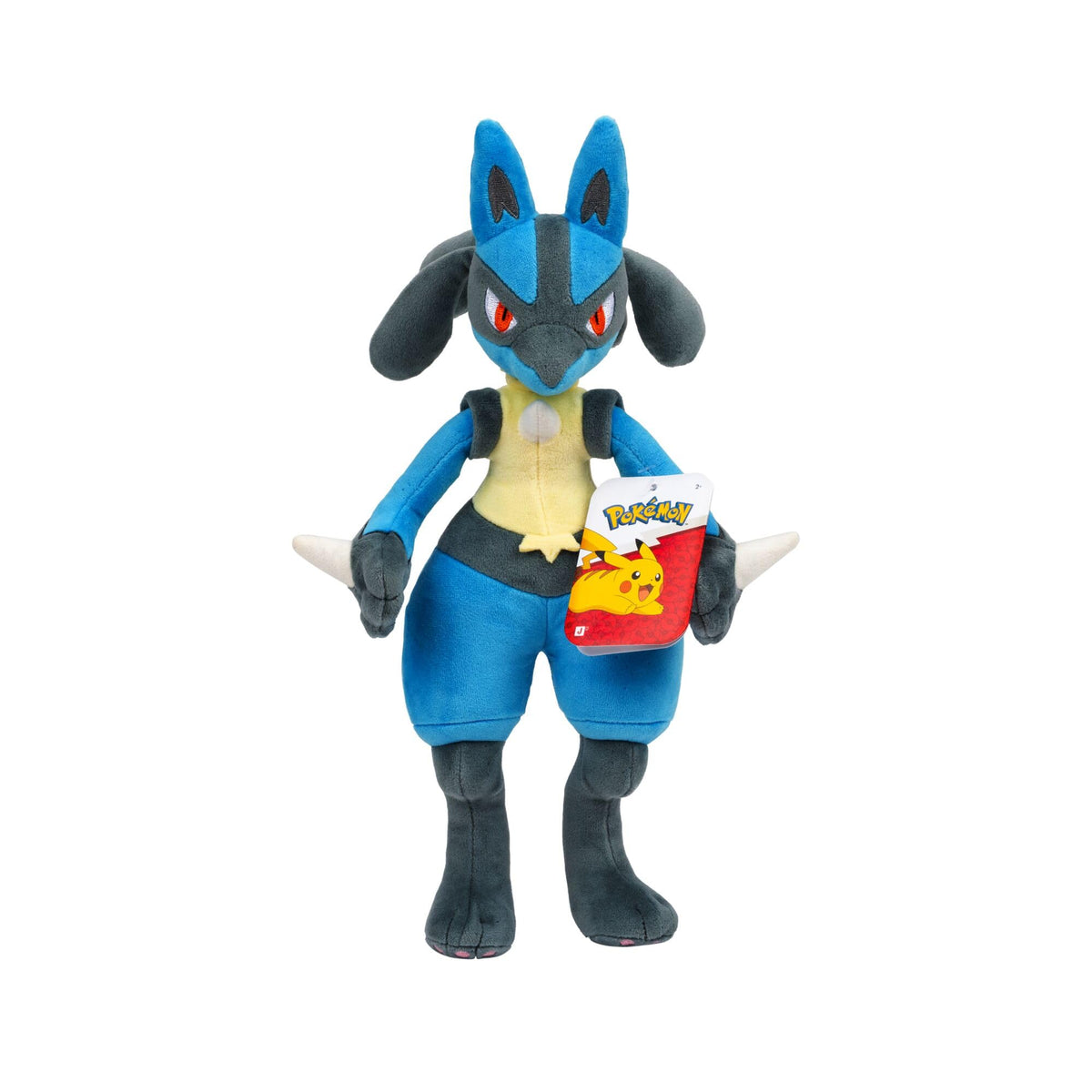 Pokémon Plush 30 cm PKW4589 Lucario - Blue/Black - Official Pokemon Stuffed Collectible Toy for Children 2+