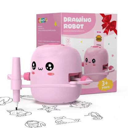 Drawing Robot for Kids, Voice Interactive Educational Drawing Robot, Montessori Painting Learning Toys with 150 Cards, Christmas Birthday Party Gift