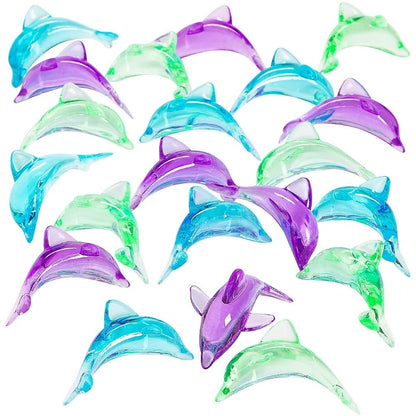 Fun Express Dolphin Table Tossers, 48 Acrylic Pieces