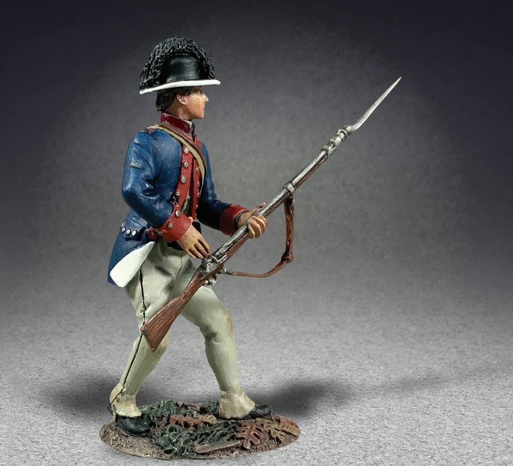 W. Britain American Revolution 16119 Wayne's Legion Infantryman advancing Loading 1794 1:30 Scale Metal