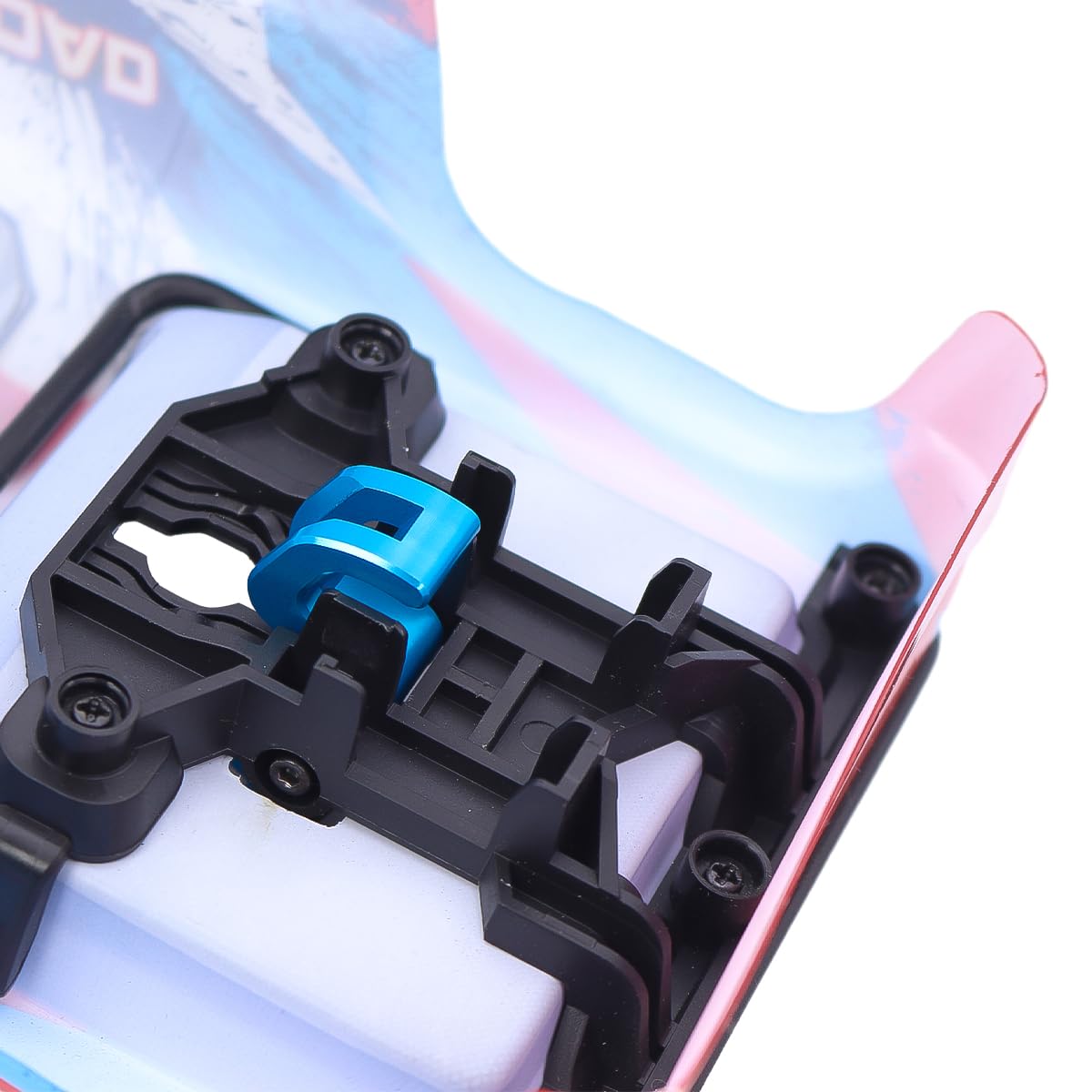 RWLZLB Metal RC Car Shell Buckle for Hyper Go MJX 16208 H16H H16V3, Modified Accessories/Parts for 1/16 Hyper Go RC Car (Blue)