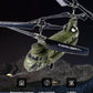StrucToys RC Helicopter, S026H Dual-Rotor Transport Aircraft, 2.4G 3CH Remote Control Military Aerocraft Model (RTF Version/Army Green)