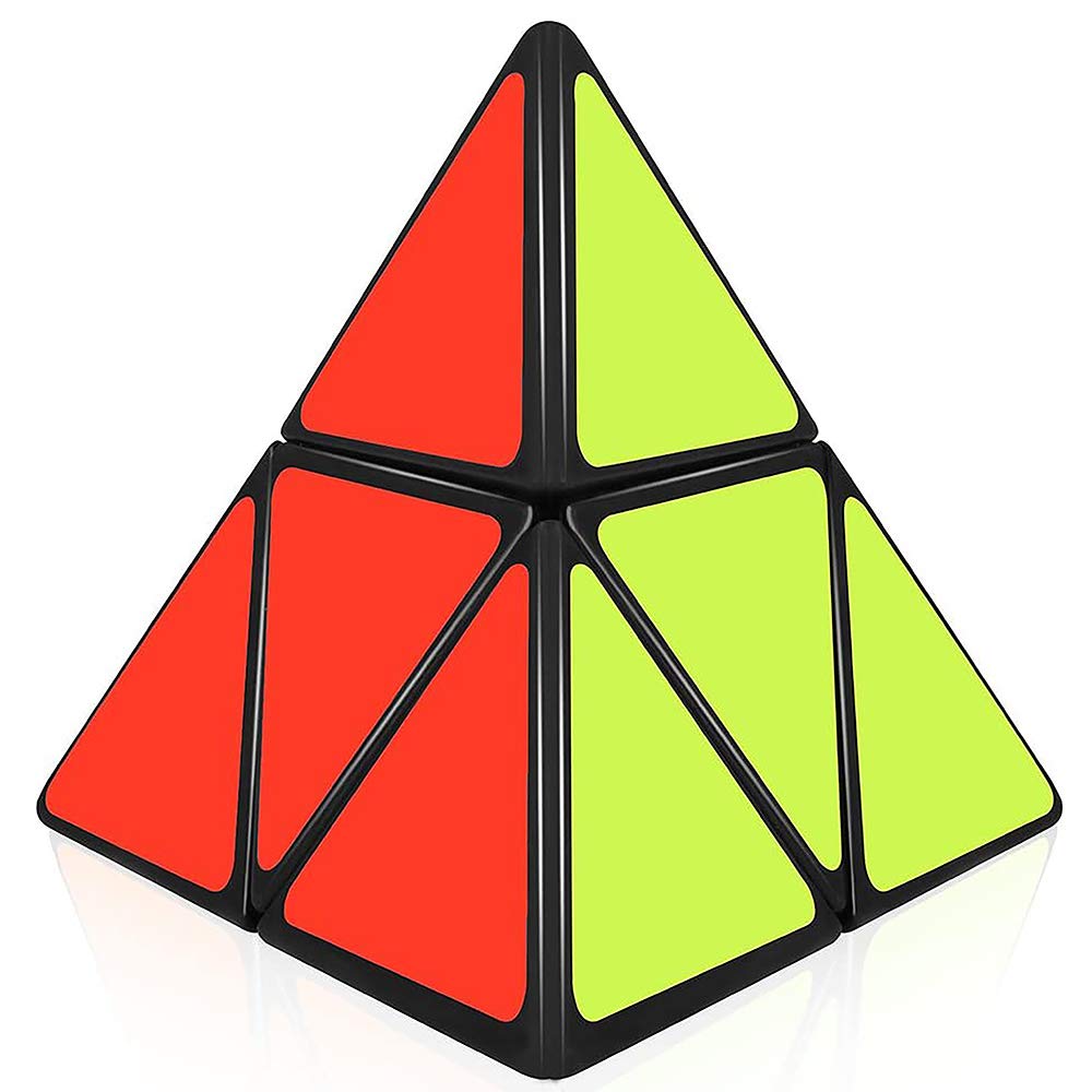 Willking Pyramorphix 2x2 Speed Cube Pyraminx 2x2x2 Magic Puzzle Cube Toy Black