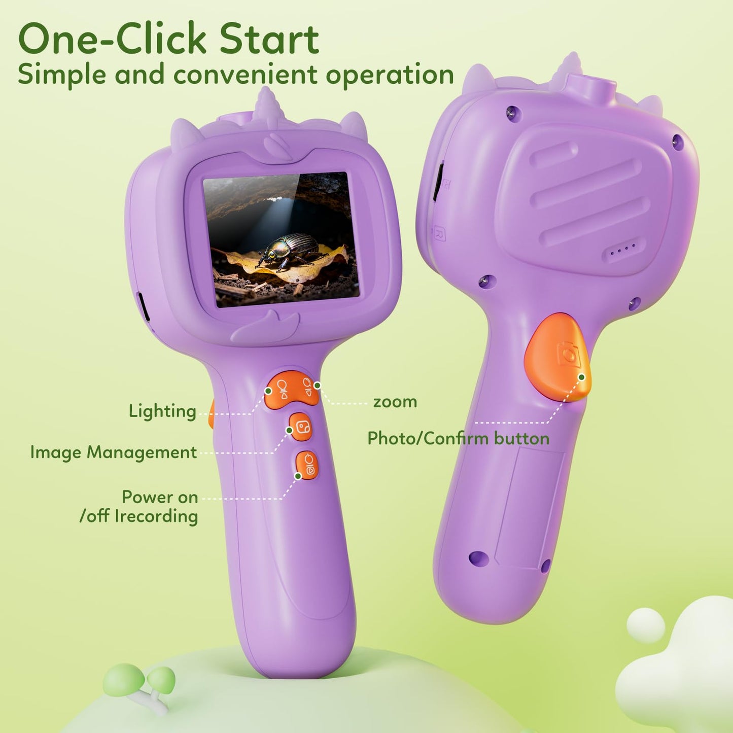 Kids Borescope Toys Camera with Light for 4-10 Years Old Boys Girls