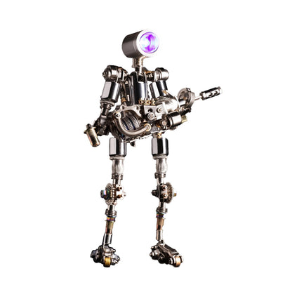 Mostarle Terminator M 3D Metal Puzzle, Arcynix DIY Mechanical Robot Model Kit, Sci-Fi Design LED Light Feature Unique Gift for Adults & Teenager