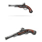 14" Collectible Foam Pirate Flintlock Replica | Historical Cosplay Prop, Safe Pirate Costume Accessory & Display Décor