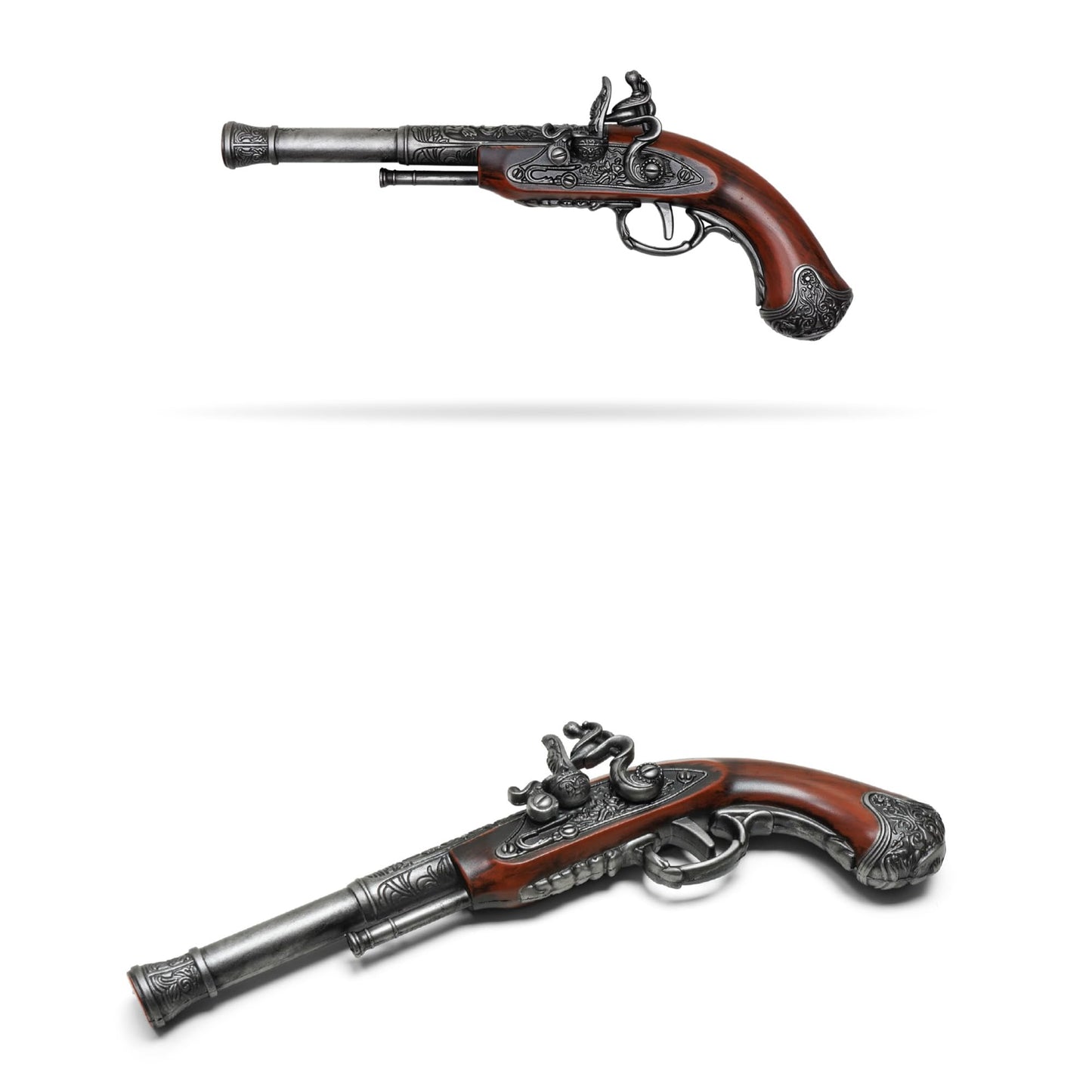14" Collectible Foam Pirate Flintlock Replica | Historical Cosplay Prop, Safe Pirate Costume Accessory & Display Décor