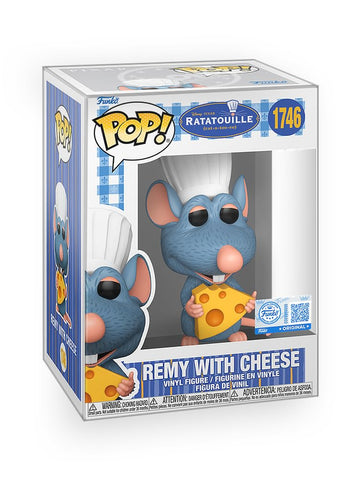 Epic Collectibles Pop Animation: Ratatouille - Remy with Cheese Exclusive Vinyl Figure Bundled with Box Protector Compatible for Funko