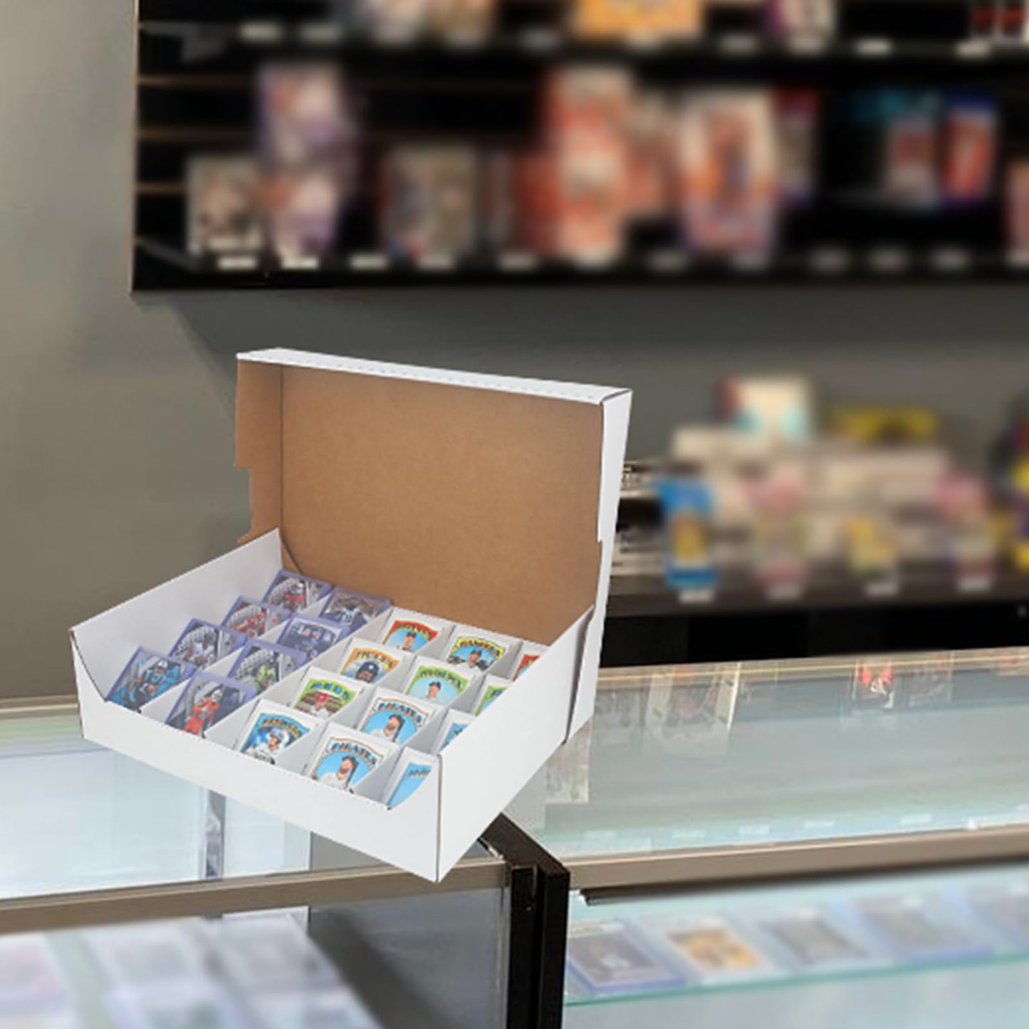 MZONGZI Toploder Card Sorting Tray,2-Pack 4000 Count,Bulk Box For Card With Labels,Card Sorter for TCG/Magic/Mtg Basketball Cards, trading card