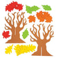 Fun Express Standing Tree of Thanks Craft Kit Makes 12 - Thanksgiving DIY Fall Crafts for Kids Ages 3-5, 4-8 | Gratitude Tree Foam Art Projects