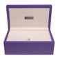Silverman & Co. Double 9 Large Black Domino Set - Purple Case