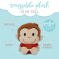Curious George Cuteeze Stuffed Animal Plush Toy Monkey - Cute Cuddle Plushie Gift for Baby and Toddler Boys and Girls - 12 Inches