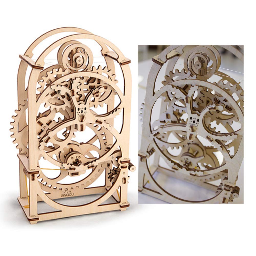 UGEARS Timer 20 min - Wooden Models to Build for Adults - 3D Mechanical Model Unique Puzzles - Brain Teaser and Model Building Sets for Adults